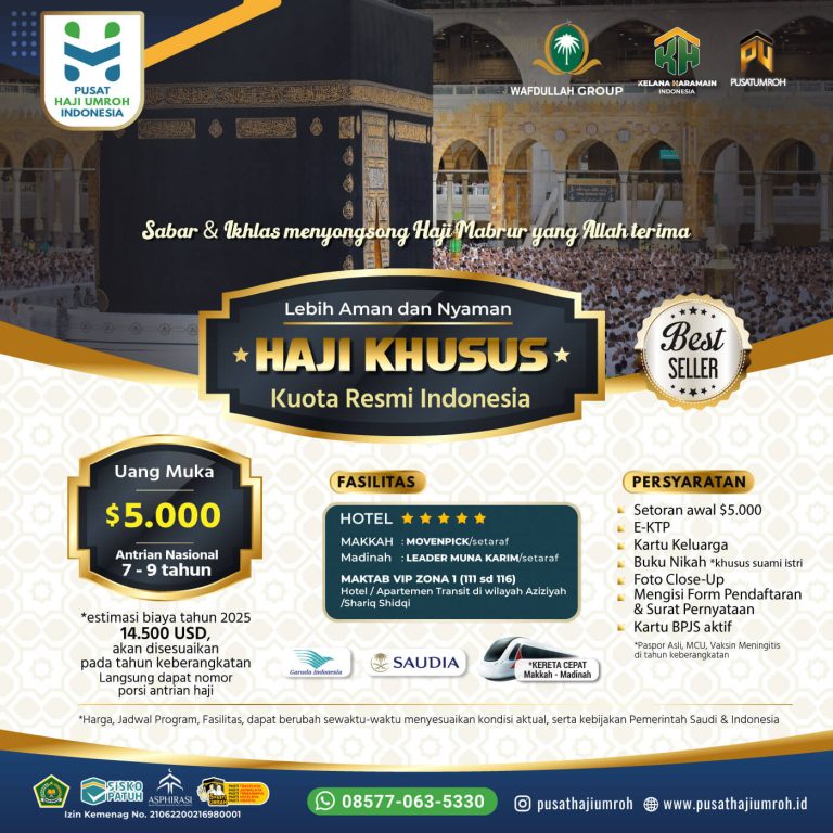 Haji Khusus ONH Plus Kuota Resmi Kemenag RI